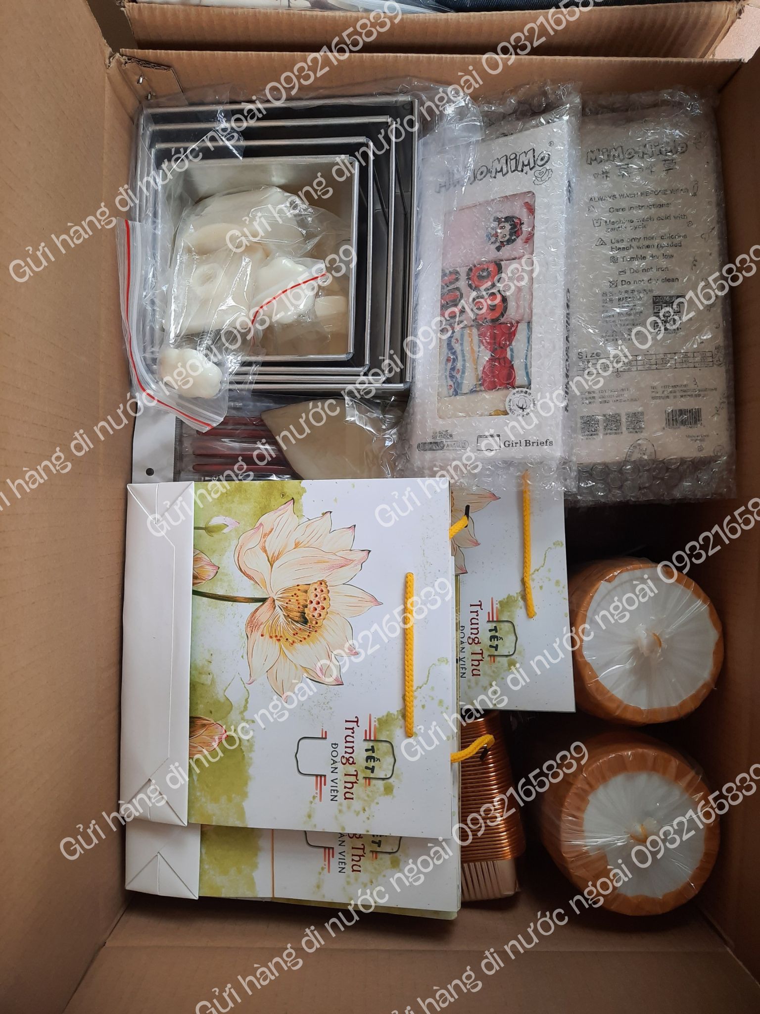 gửi bao bì đi Mỹ đảm bảo