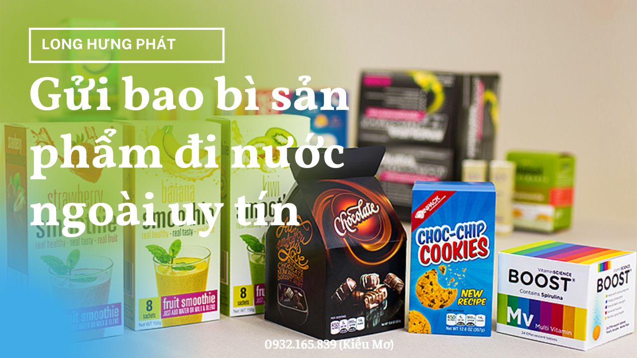 gửi bao bì đi Mỹ nhanh chóng